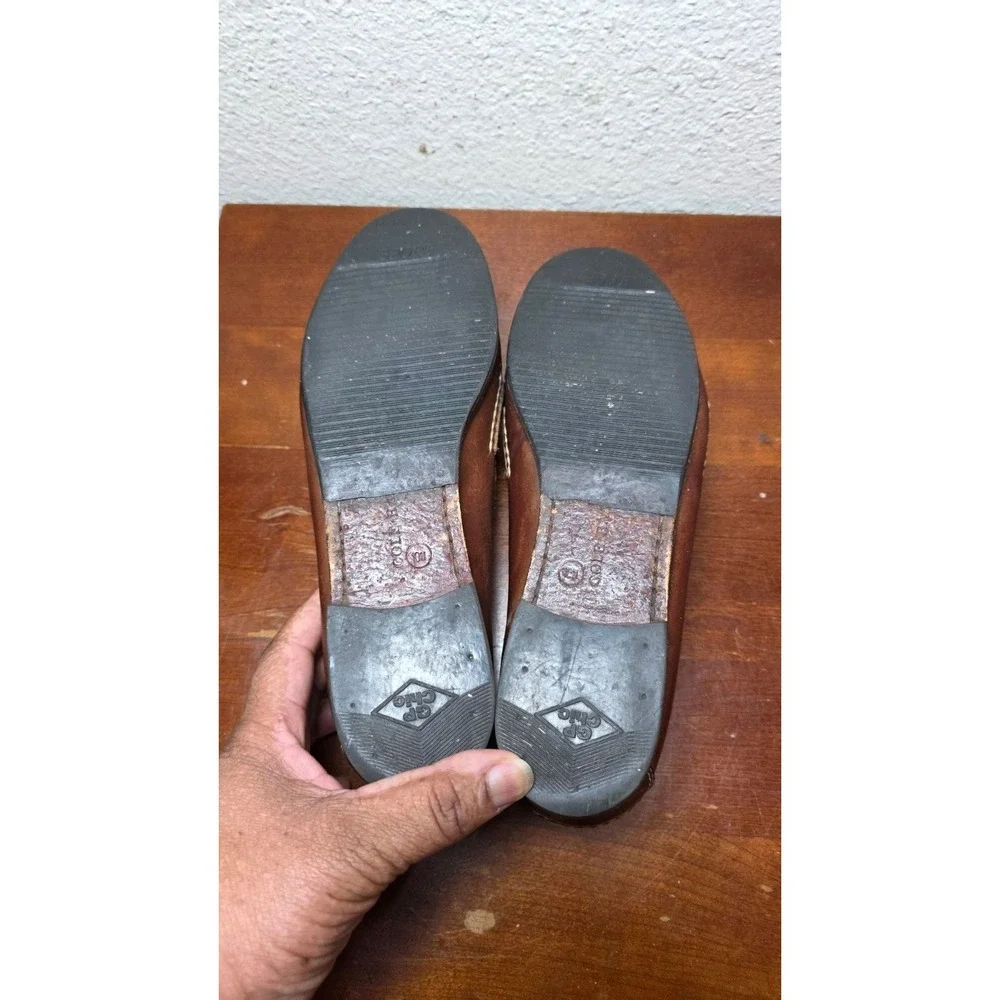Cole Haan‎ Men Brown Leather Loafers Penny Strap Old Money Grand Core Size 10M